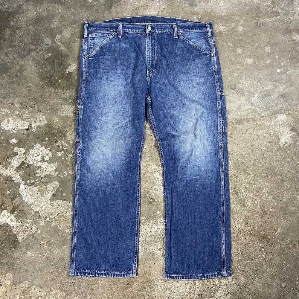 Levi's 569 Carpenter Jeans Size 40x30 Blue Denim Medium Wash Loose Straight Fit